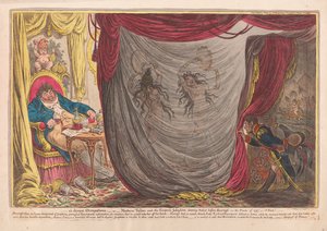 __ ci devant Occupations, czyli Madam Talian i cesarzowa Józefina tańczą nago przed Barrassem zimą 1797 – fakt!, wyd. 1805 (grawerowanie ręcznie kolorowane)