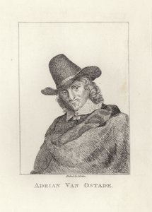 Adriaen van Ostade, ochrzczony jako Adriaen Jansz Hendricx. Wyryte przez Jamesa Girtina. autorstwa James Girtin