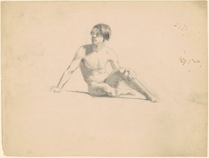 Siedzący Mężczyzna Nude [recto]