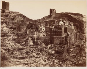 Klasztor Mar Saba, ok. 1855 (zdjęcie) autorstwa James Graham