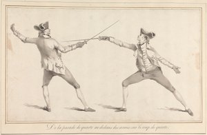 Z Parry of Quarte Inside the Arms on the Coup de Quarte