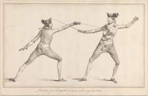 Stanowisko dla Garde en Tierce i Coup de Tierce autorstwa James Gwin