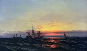 Od żagla do pary (olej na płótnie) autorstwa James Hamilton