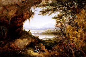 Scena na Hudson Rip Van Winkle, 1845.