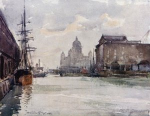 Biura zarządu doków z Albert Dock autorstwa James Hamilton Hay