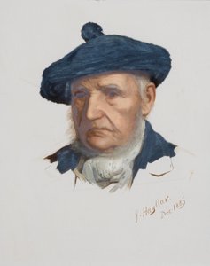 Głowa mężczyzny, 1885 (olej na karcie)