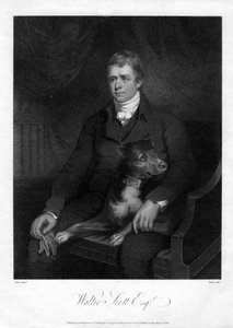 Sir Walter Scott, 1. baronet, płodny szkocki powieściopisarz historyczny i poeta, 1810