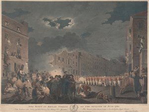 Zamieszki na Broad Street 7 czerwca 1780 roku autorstwa James Heath