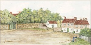 Field House Farm (akwarela, bodycolor i tusz na papierze)