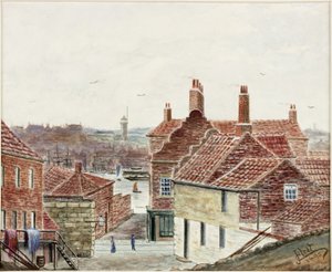 Salmons Lane z Ballast Railway (akwarela i kolor nadwozia na papierze) autorstwa James Henry Cleet