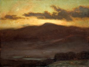 Zachód słońca, Mount McIntyre autorstwa James Henry Moser