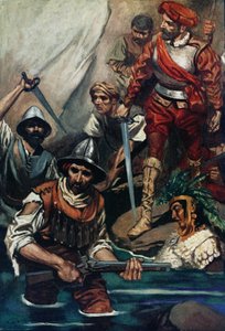 Cortes i jego ludzie w przepaści