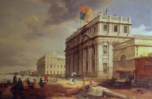 Szpital w Greenwich, 1842 autorstwa James Holland