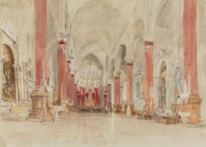 Wnętrze kościoła San Giovanni e Paolo w Wenecji autorstwa James Holland