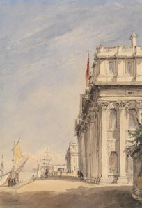 Fasada Royal Naval College w Greenwich autorstwa James Holland