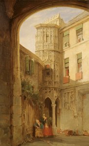 „Pozostałości Pałacu Philippe le Bel”, 1835