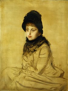 Portret Kathleen Newton, 1877 autorstwa James Jacques Joseph Tissot