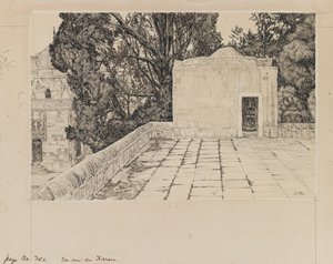 Róg Haram, ilustracja z Życia naszego Pana Jezusa Chrystusa (tusz i grafit na tekturze) autorstwa James Jacques Joseph Tissot