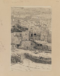 Róg wsi Siloam, ilustracja z Życia naszego Pana Jezusa Chrystusa (atrament i grafit na tekturze) autorstwa James Jacques Joseph Tissot