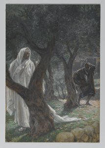 Objawienie się naszego Pana św. Piotrowi, ilustracja z Życia Pana naszego Jezusa Chrystusa, 1886-94 (wc nad grafitem na papierze) autorstwa James Jacques Joseph Tissot