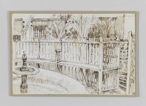 Ogród tańczących derwiszów w Kairze, ilustracja z Życia naszego Pana Jezusa Chrystusa autorstwa James Jacques Joseph Tissot