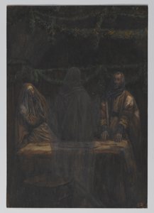 Zniknął im z oczu, ilustracja z Życia naszego Pana Jezusa Chrystusa, 1886-94 (wc nad grafitem na papierze) autorstwa James Jacques Joseph Tissot