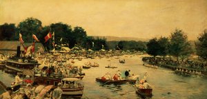 Regaty Henley, c.1877 autorstwa James Jacques Joseph Tissot