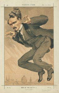 Henri Rochefort, La Voyoucratie, 22 stycznia 1870, komiks Vanity Fair autorstwa James Jacques Joseph Tissot