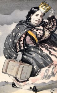 Izabela II (1830-1904) Królowa Hiszpanii (1833-1870) autorstwa James Jacques Joseph Tissot