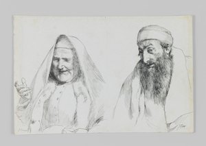 Żyd i Żydówka, ilustracja z Życia naszego Pana Jezusa Chrystusa autorstwa James Jacques Joseph Tissot