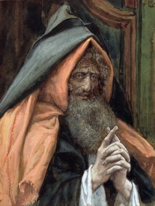 Józef z Arymatei, ilustracja do Życia Chrystusa, ok. 1886-94 (toaleta i gwasz na tekturze) autorstwa James Jacques Joseph Tissot