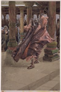 Judasz żałuje i zwraca pieniądze, ilustracja do Życia Chrystusa, ok. 1886-94 (toaleta i gwasz na tekturze) autorstwa James Jacques Joseph Tissot