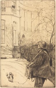 Organista (The Organ Grinder) autorstwa James Jacques Joseph Tissot