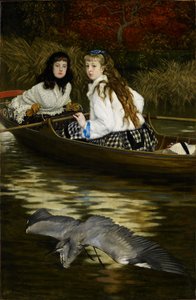 Czapla nad Tamizą, ok. 1871-72 (olej na płótnie) autorstwa James Jacques Joseph Tissot