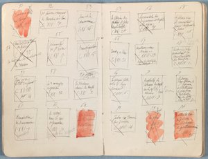 Strony z albumu Szkice do życia naszego Pana Jezusa Chrystusa, koniec lat 80. XIX wieku (grafit i pranie na papierze) autorstwa James Jacques Joseph Tissot