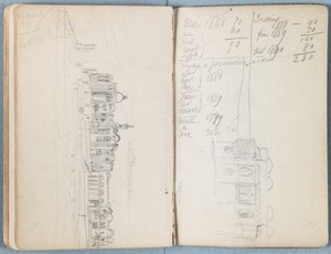 Strony z albumu Szkice do życia naszego Pana Jezusa Chrystusa, koniec lat 80. XIX wieku (grafit i pranie na papierze) autorstwa James Jacques Joseph Tissot