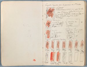Strony z albumu Szkice do życia naszego Pana Jezusa Chrystusa, koniec lat 80. XIX wieku (grafit i pranie na papierze) autorstwa James Jacques Joseph Tissot