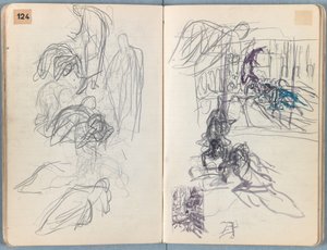Strony z albumu Szkice do życia naszego Pana Jezusa Chrystusa, koniec lat 80. XIX wieku (grafit i pranie na papierze) autorstwa James Jacques Joseph Tissot