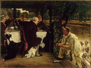 Przypowieść o synu marnotrawnym: utuczone cielę, 1880. autorstwa James Jacques Joseph Tissot