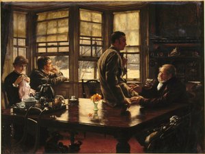 Przypowieść o synu marnotrawnym: Odejście, 1880. autorstwa James Jacques Joseph Tissot