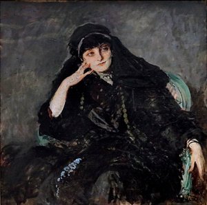 Portret Anny-Elisabeth, hrabiny Mathieu de Noailles 1876-1933, 1912. autorstwa James Jacques Joseph Tissot