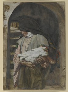 Św. Anna, ilustracja do Życia Chrystusa, ok. 1886-94 (toaleta i gwasz na tekturze) autorstwa James Jacques Joseph Tissot