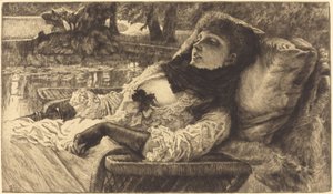 Letni wieczór autorstwa James Jacques Joseph Tissot