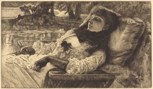 Letni wieczór autorstwa James Jacques Joseph Tissot