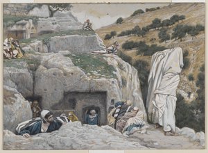 Kryjówka Apostołów, ilustracja z Życia Pana naszego Jezusa Chrystusa, 1886-94 (wc nad grafitem na papierze) autorstwa James Jacques Joseph Tissot