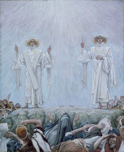 Wniebowstąpienie, ilustracja do Życia Chrystusa, ok. 1884-96 (toaleta i gwasz na tekturze) autorstwa James Jacques Joseph Tissot