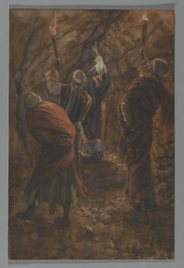 Przepaść w skale w jaskini pod Kalwarią, ilustracja z Życia naszego Pana Jezusa Chrystusa, 1886-94 (wc nad grafitem na papierze) autorstwa James Jacques Joseph Tissot