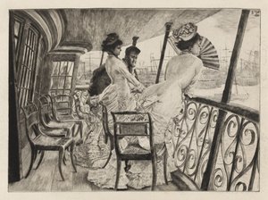 Galeria H.M.S. Kalkuta w Portsmouth autorstwa James Jacques Joseph Tissot