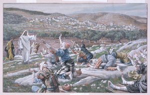 Uzdrowienie trędowatych, ilustracja do Życia Chrystusa, ok. 1886-94 (toaleta i gwasz na tekturze) autorstwa James Jacques Joseph Tissot