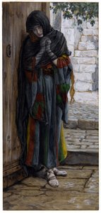 Skruszona Magdalena (wc na papierze) autorstwa James Jacques Joseph Tissot